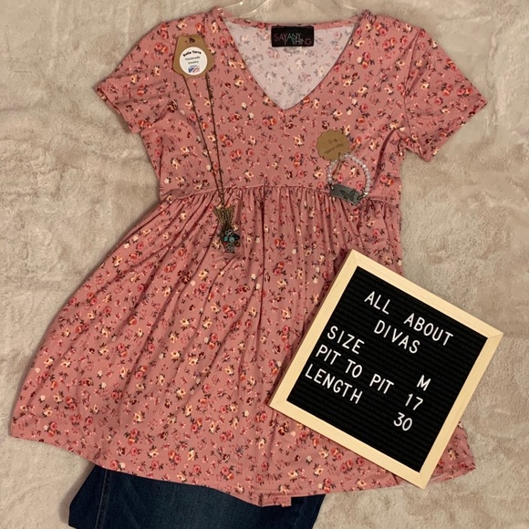Say Anything Tops - 🔥3/$20 Sale🔥 Say Anything Pink Floral Top Size Medium
